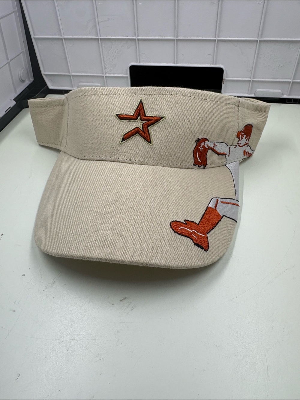 Vintage World Authentic Wear UPS Astros Roy Oswald Visor Adult Size Adjustable